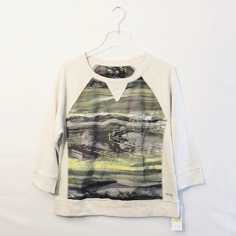 Calvin Klein performance quick dry pullover 3/4